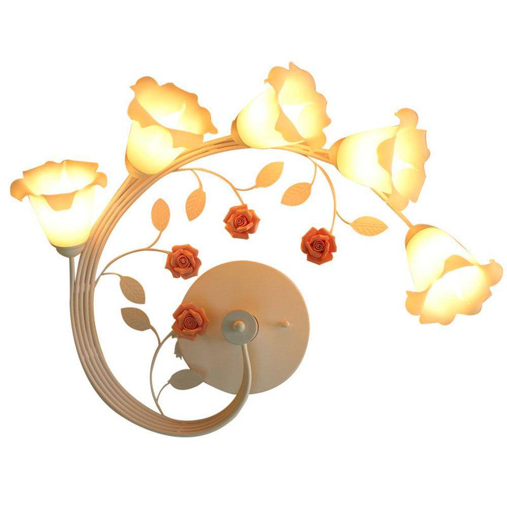 Applique murale LED Garden en verre floral