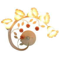 Applique murale LED Garden en verre floral