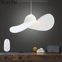Suspension LED blanche ondulée HatWave
