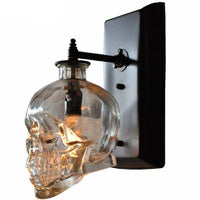 Applique murale tête de mort en verre - Midnight Glow