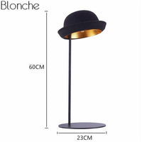Lampe à poser design LED "Chapello" noir