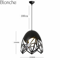 Hollow Egg LED Suspension