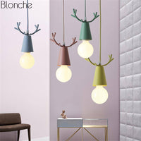Suspension LED Conique "Cerf Coloré"