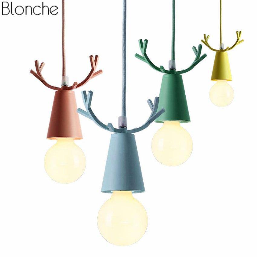 Suspension LED Conique "Cerf Coloré"