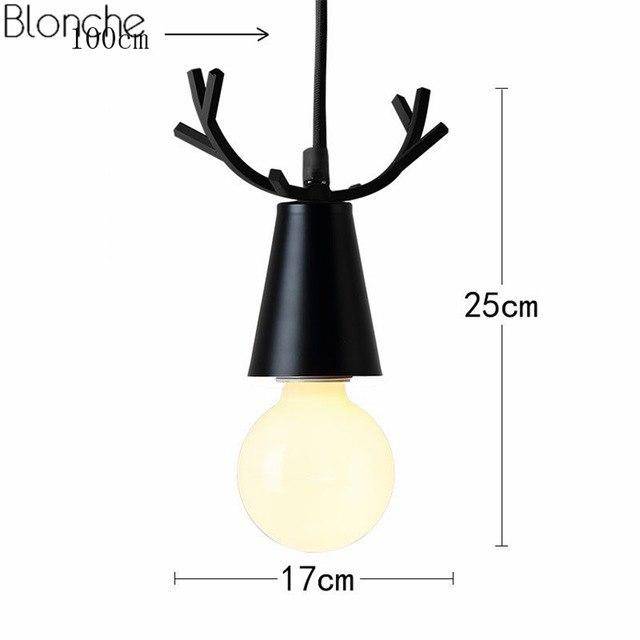 Suspension LED Conique "Cerf Coloré"