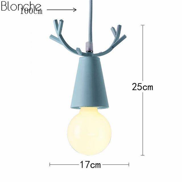 Suspension LED Conique "Cerf Coloré"