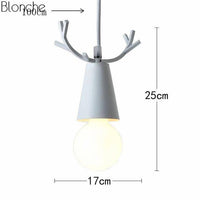 Suspension LED Conique "Cerf Coloré"