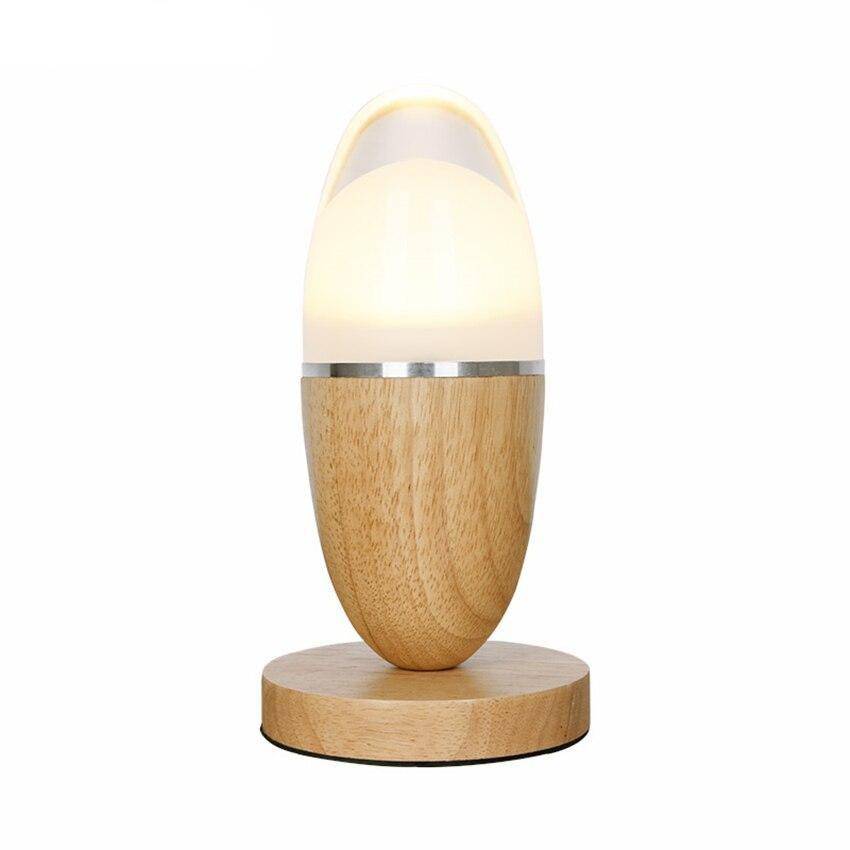 Lampe à poser LED en bois : Egg-Light