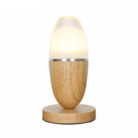 Lampe à poser LED en bois : Egg-Light