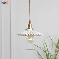 Suspension LED Doré et Épouvantail Blanc