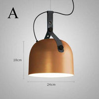 Suspension LED Loft en métal arrondi