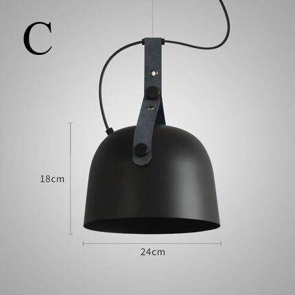 Suspension LED Loft en métal arrondi