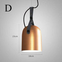 Suspension LED Loft en métal arrondi