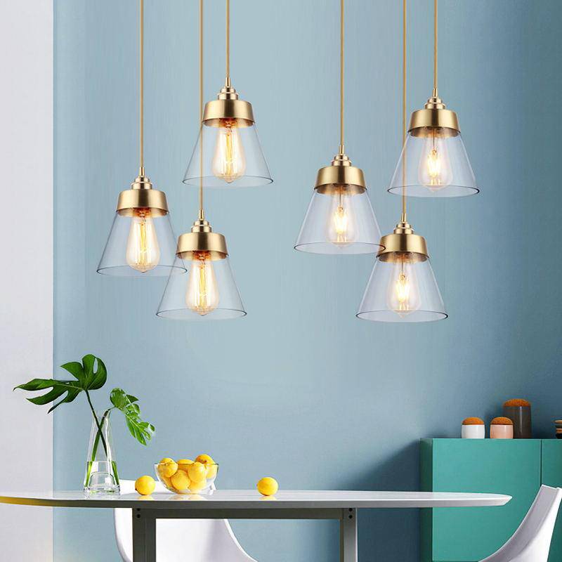 Suspension LED en verre doré Light Loft