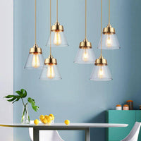 Suspension LED en verre doré Light Loft