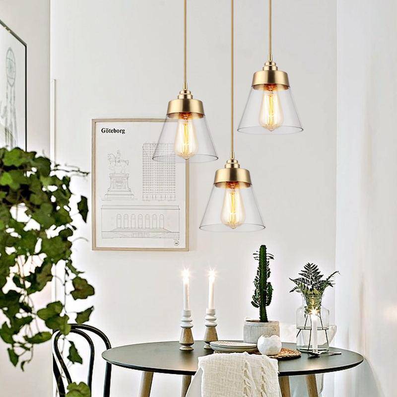 Suspension LED en verre doré Light Loft