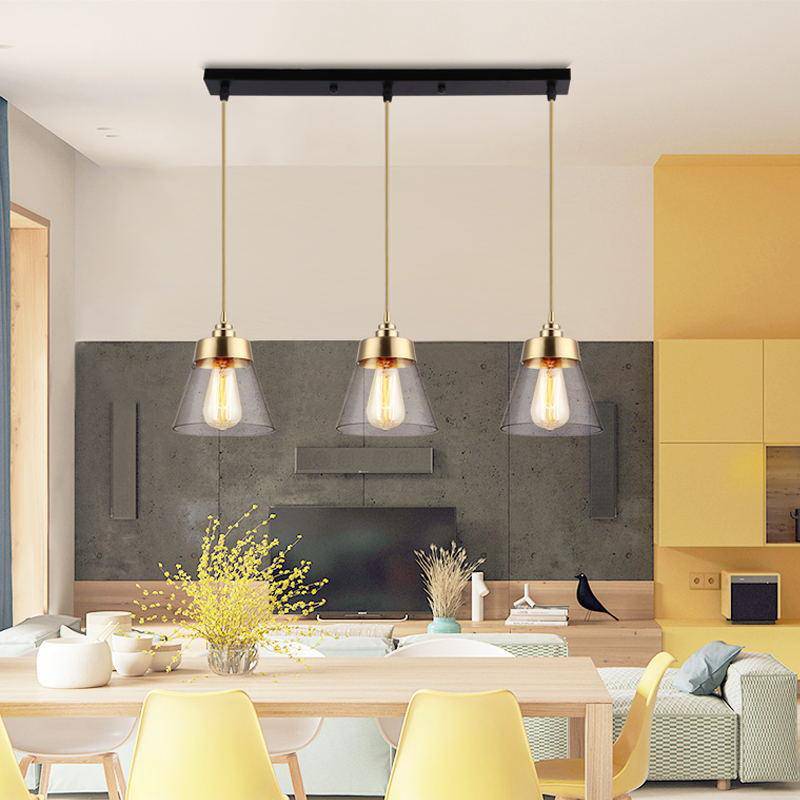 Suspension LED en verre doré Light Loft