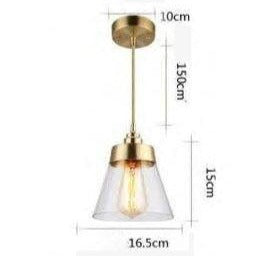Suspension LED en verre doré Light Loft