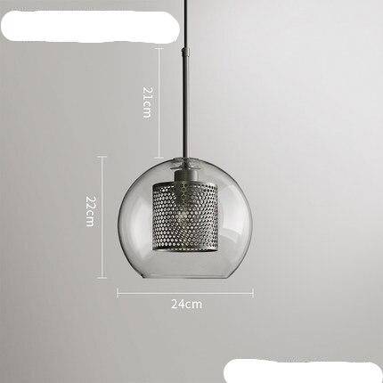 Suspension design LED Loft Industrial Glass