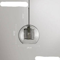 Suspension design LED Loft Industrial Glass