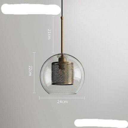 Suspension design LED Loft Industrial Glass