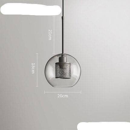 Suspension design LED Loft Industrial Glass