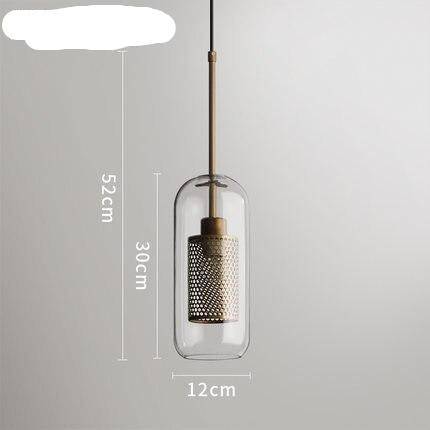 Suspension design LED Loft Industrial Glass