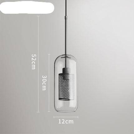 Suspension design LED Loft Industrial Glass