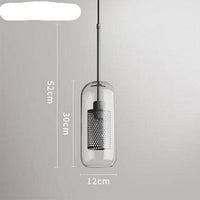 Suspension design LED Loft Industrial Glass