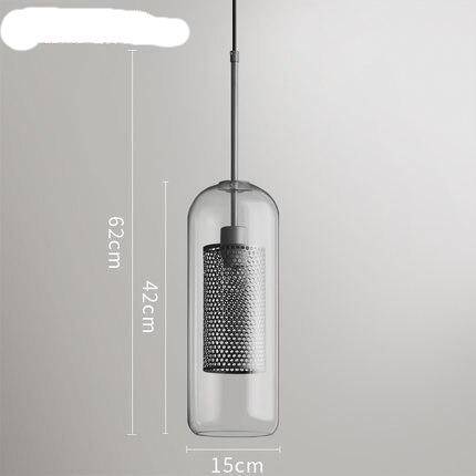 Suspension design LED Loft Industrial Glass