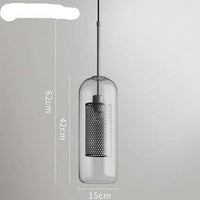 Suspension design LED Loft Industrial Glass