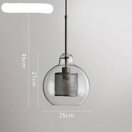 Suspension design LED Loft Industrial Glass