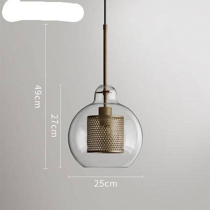 Suspension design LED Loft Industrial Glass