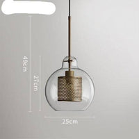 Suspension design LED Loft Industrial Glass