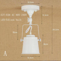 Plafonnier LED Rétro Industriel