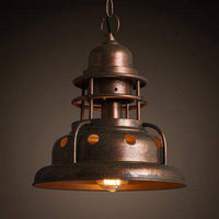 Suspension LED Industrielle Cuivrée