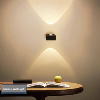Applique murale LED double face carrée