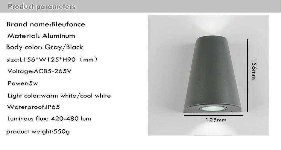 Applique murale Sconce Triangulaire en Aluminium