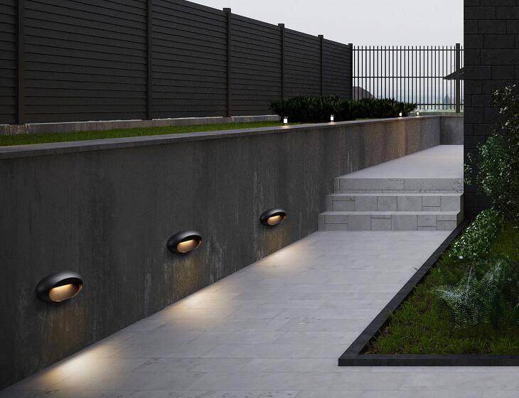 Applique murale extérieure LED ovale PorchMax