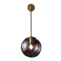 Applique murale élégante avec boule de verre suspendue