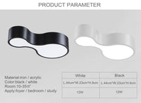 Plafonnier LED Arrondis Imbriqués