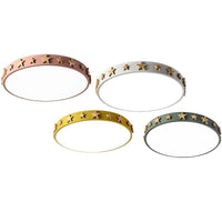 Plafonnier LED Étoilé en Couleurs D'Or