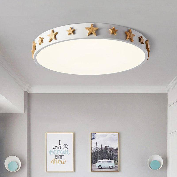 Plafonnier LED Étoilé en Couleurs D'Or