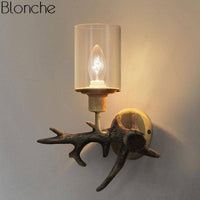 Applique murale LED Renko Wood & Glass