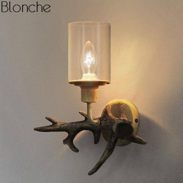 Applique murale LED Renko Wood & Glass