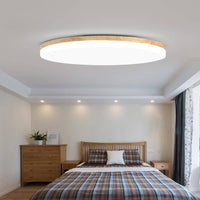 Plafonnier LED en bois moderne - Artisanatum
