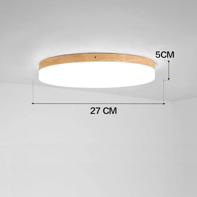 Plafonnier LED en bois moderne - Artisanatum