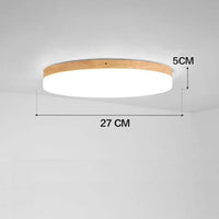 Plafonnier LED en bois moderne - Artisanatum