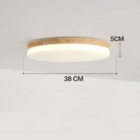 Plafonnier LED en bois moderne - Artisanatum