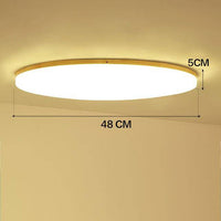 Plafonnier LED en bois moderne - Artisanatum